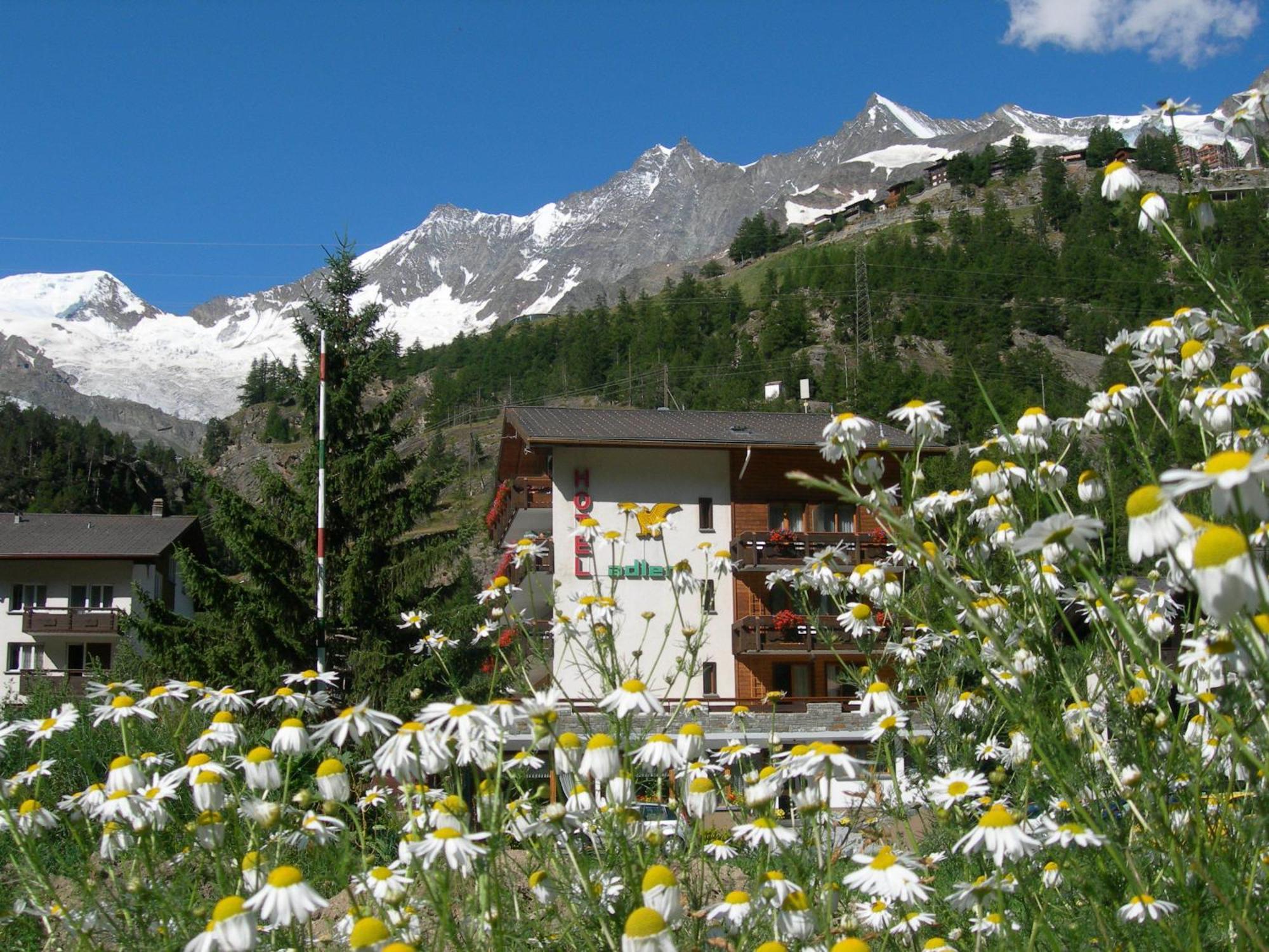 Hotel Adler Saas-Grund Exterior foto